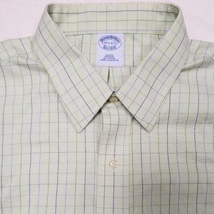 BROOKS BROTHERS Slim Fit Non-Iron Dress Shirt 17.5